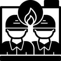 Fire Academy Glyph Icon vector