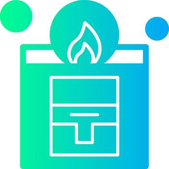 Fire Drill Solid Multi Gradient Icon vector