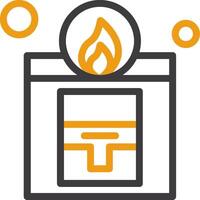 Fire Drill Glyph Circle Icon vector