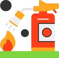 Fire Training Flat Icon vector