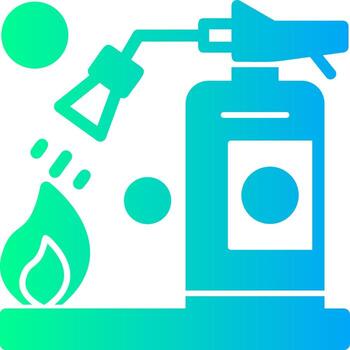 Fire Training Solid Multi Gradient Icon vector