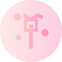 Fire Hydrant Wrench Gradient Circle Icon vector