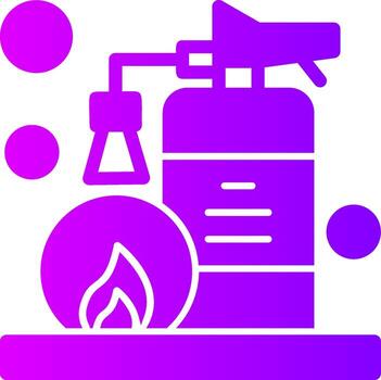Fire Safety Solid Multi Gradient Icon vector