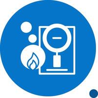 Fire Investigation Glyph Shadow Icon vector