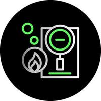 Fire Investigation Dual Gradient Circle Icon vector