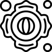 Firefighter Patch Line Icon vector