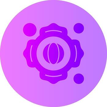 bombero parche degradado circulo icono vector