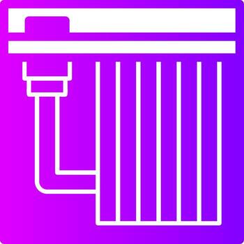 Fire Hose Rack Solid Multi Gradient Icon vector
