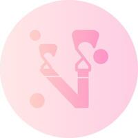 Fire Hose Strap Gradient Circle Icon vector