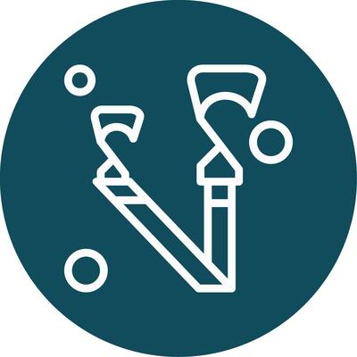 Fire Hose Strap Outline Circle Icon