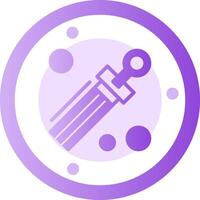 Firefighter Glove Strap Glyph Gradient Icon vector