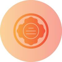 Firefighter Patch Gradient Circle Icon vector