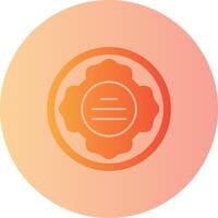 Firefighter Patch Gradient Circle Icon vector