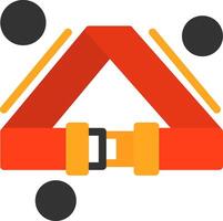 Fire Hose Strap Buckle Flat Icon vector