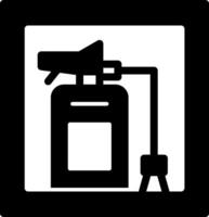 Fire Extinguisher Cabinet Glyph Icon vector