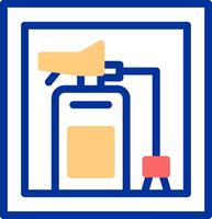 Fire Extinguisher Cabinet Color Filled Icon vector