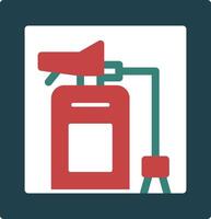 Fire Extinguisher Cabinet Line Two Color Icon vector