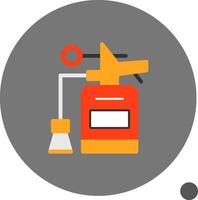 Fire Extinguisher Pull Pin Flat Shadow Icon vector