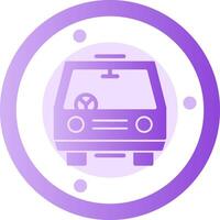 Car Glyph Gradient Icon vector