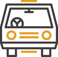 Car Line Two Color Icon vector