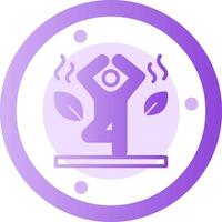 Wellness Glyph Gradient Icon vector