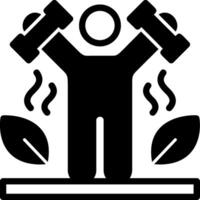 Exercise Glyph Icon vector