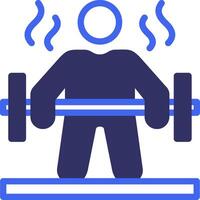 Workout Solid Two Color Icon vector