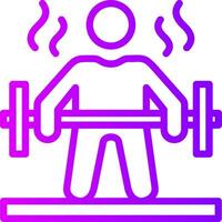 Workout Linear Gradient Icon vector