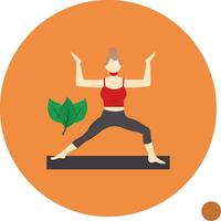 Active Lifestyle Flat Shadow Icon vector