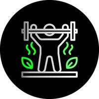 Weightlifting Dual Gradient Circle Icon vector