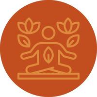 Yoga Line Multi color Icon vector