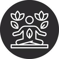 Yoga Inverted Icon vector