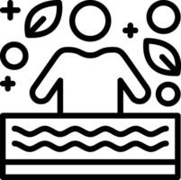 Swimming Line Icon vector