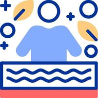 Swimming Color Filled Icon vector