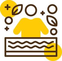 Swimming Yellow Lieanr Circle Icon vector