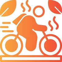 Cycling Solid Multi Gradient Icon vector