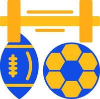 Sports Flat Two Color Icon vector