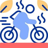 Cycling Color Filled Icon vector