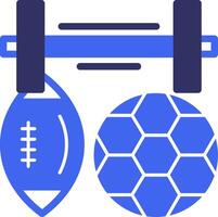 Sports Solid Two Color Icon vector