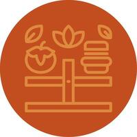 Balanced Diet Line Multi color Icon vector