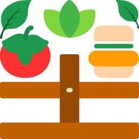 equilibrado dieta plano icono vector