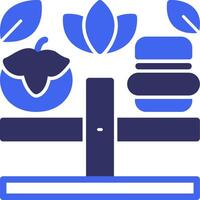 Balanced Diet Solid Two Color Icon vector