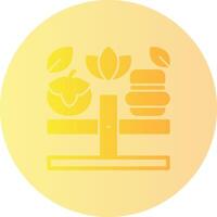 Balanced Diet Gradient Circle Icon vector