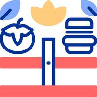 Balanced Diet Color Filled Icon vector