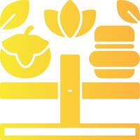 Balanced Diet Solid Multi Gradient Icon vector