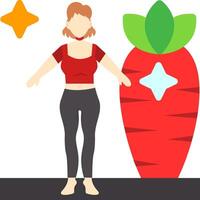 Clean Eating Flat Icon vector