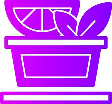 Meal Prep Solid Multi Gradient Icon vector