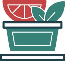 Meal Prep Glyph Two Color Icon vector