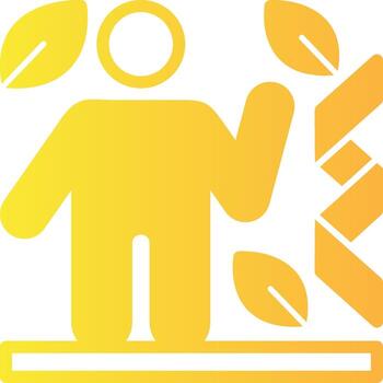 proteína sólido multi degradado icono vector
