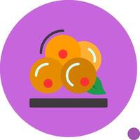 superalimentos plano sombra icono vector